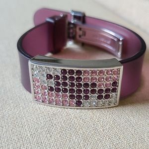 Swarovski purple, pink, clear bracelet